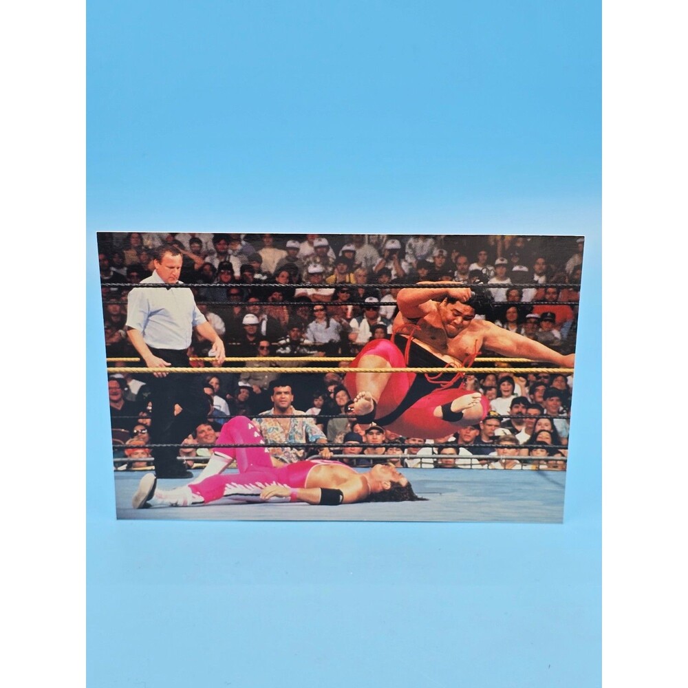 Bret "Hit Man" Hart vs. Yokozuna 1999 WWF WrestleMania LIVE Photo Card #14